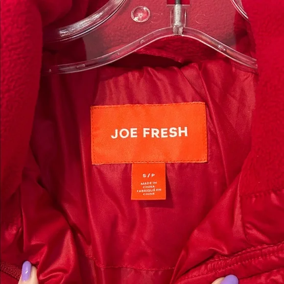 Joe Fresh Red Puffer Jacket - Picture 2 of 6